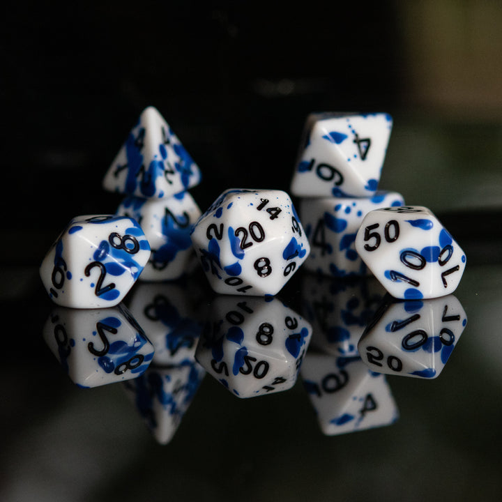 Calligraphy Ink Acrylic Dice Set