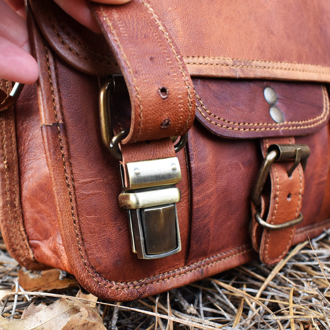 The Adventurer Leather Satchel - Small