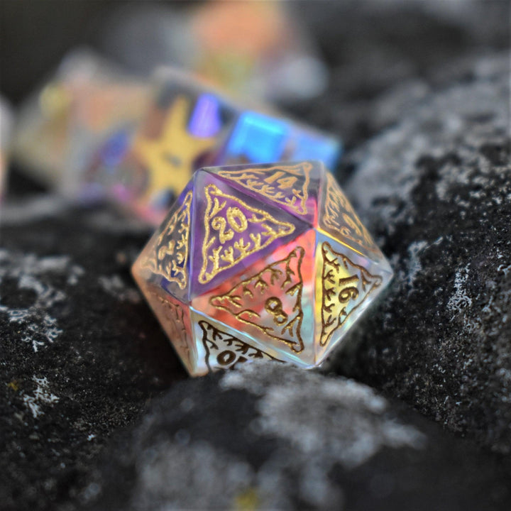 Siren's Song Prism Glass Dice Set