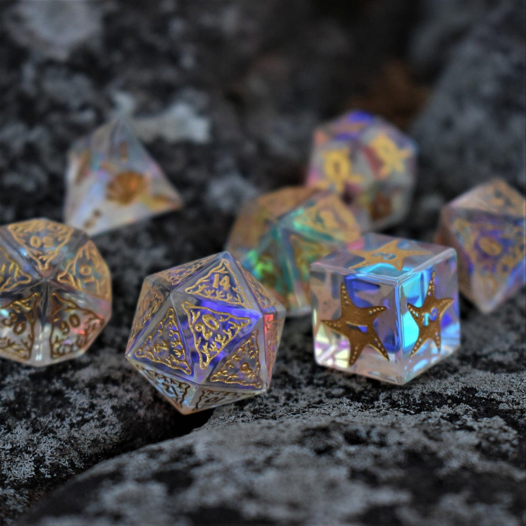 Siren's Song Prism Glass Dice Set