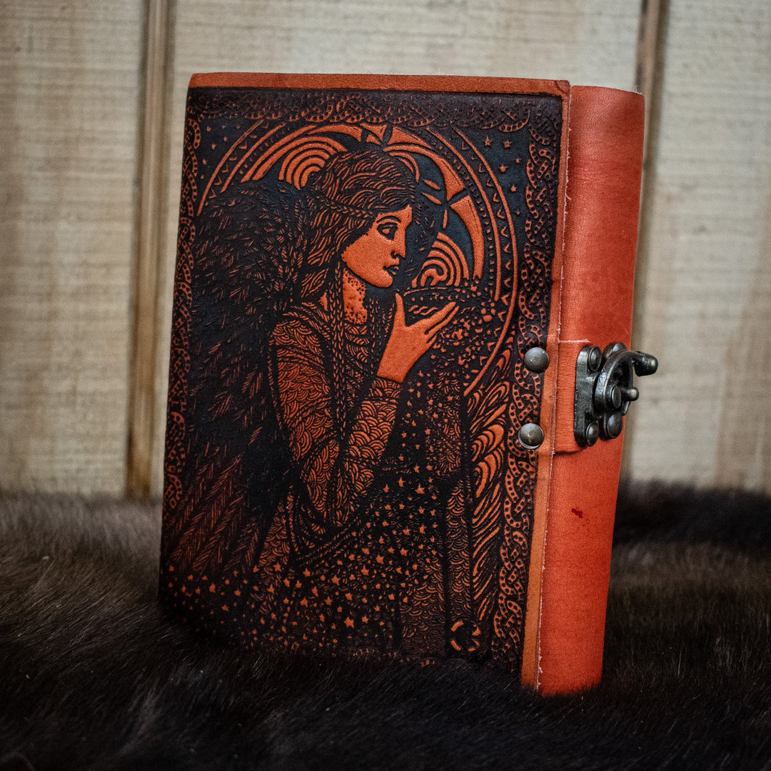 "Celtic Angel" Leather Journal