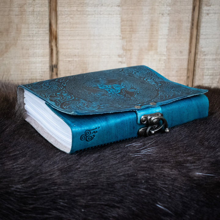 "Celtic Ravens" Leather Journal