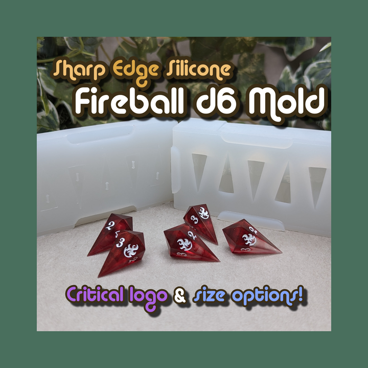 Fireball d6 Dice Mold