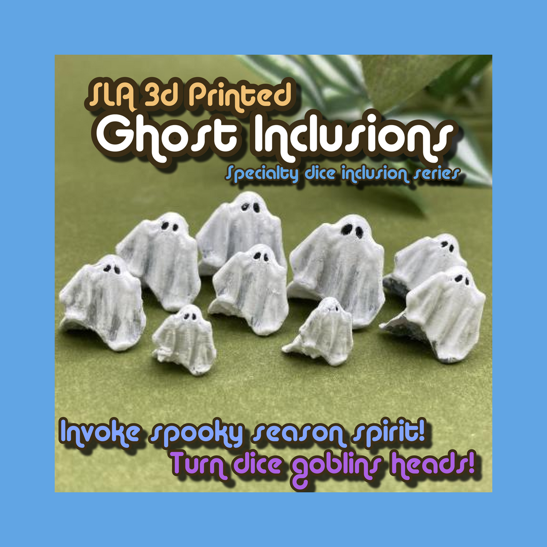 Paintable Ghost Dice Inclusions