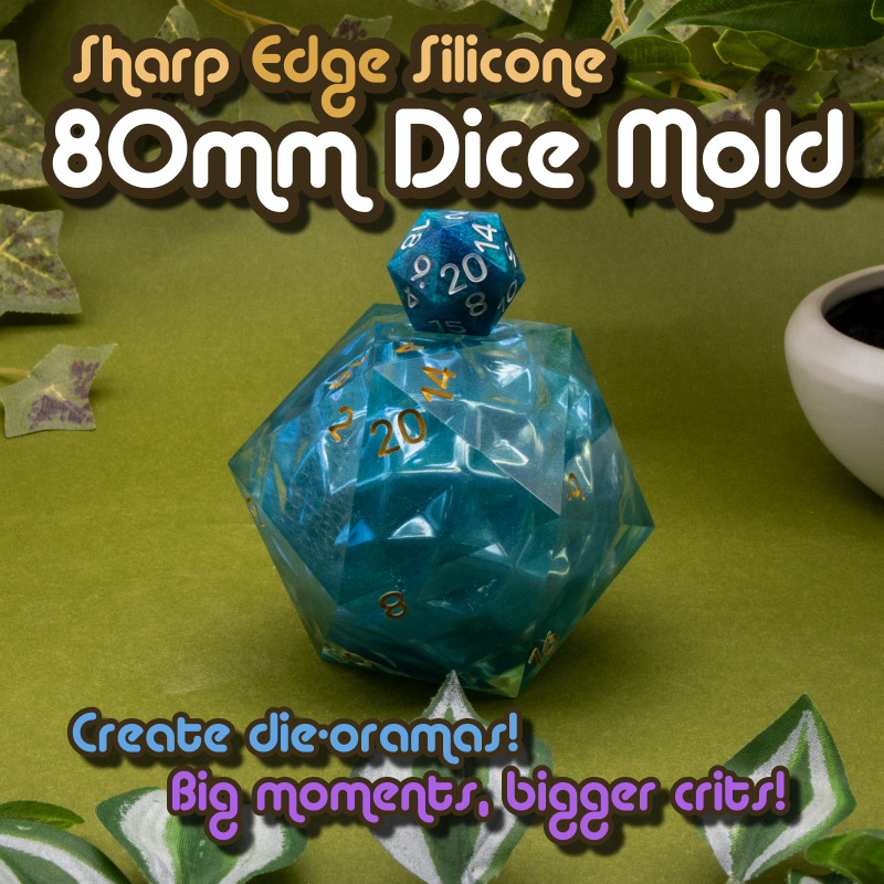 80mm Super Chonk Giant d20 Mold
