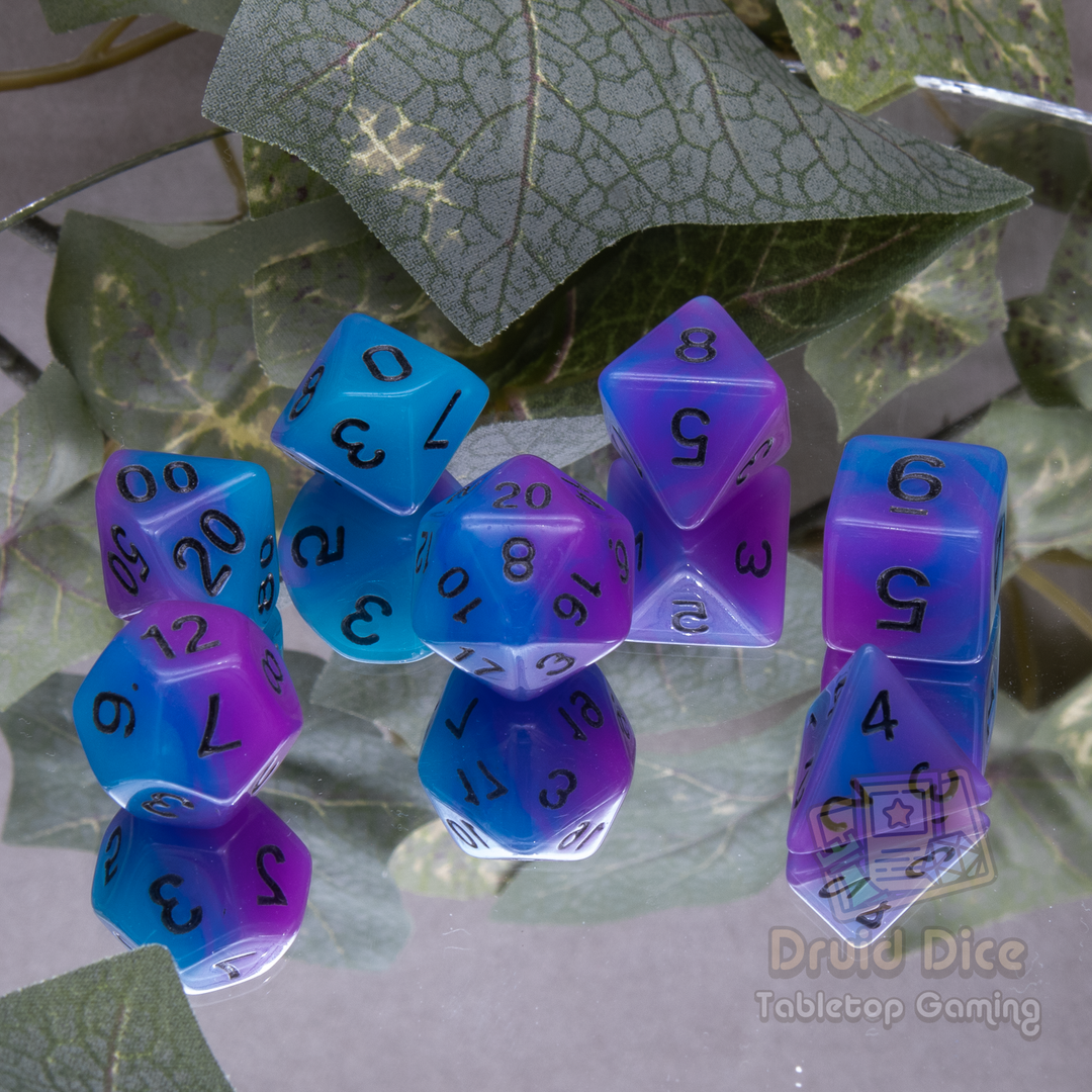 Glow in the Dark Dual Color Dice- 4 color options