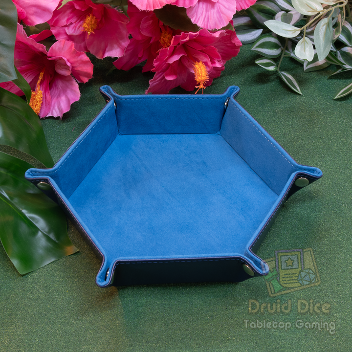Leather Collapsible Hex Tray - 6 Color Options