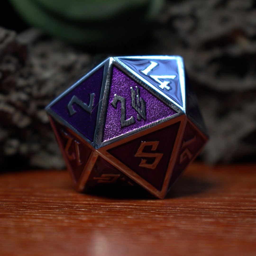 Purple and Silver Metal 35mm D20