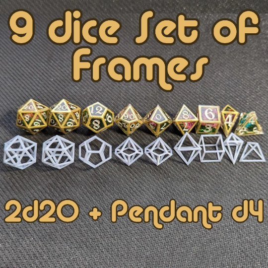 Dice Frame Inserts - STL FILE ONLY