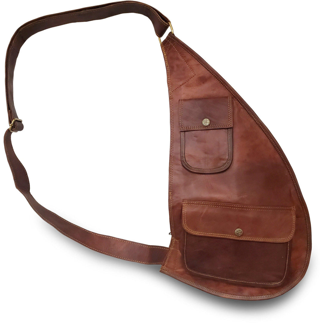 Goatskin Leather Sling Bag