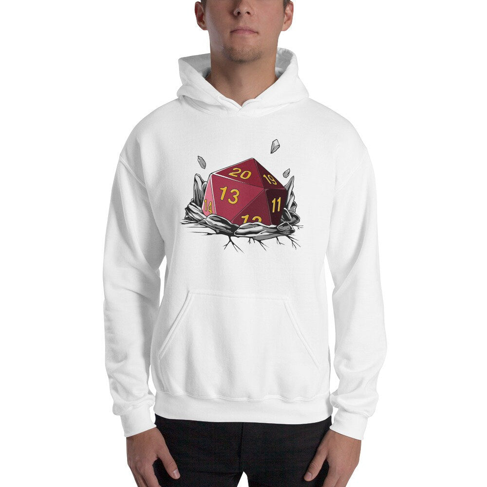 Hooded Sweatshirt - Dice Art - DND - Gift For Dnd - D20 Gift Hoodie- Game Master - Adventure - RPG Sweatshirt